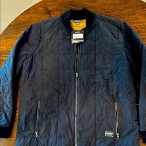 Eddie Bauer Black Insulated Bomber Jacket. New. Size Tall Large